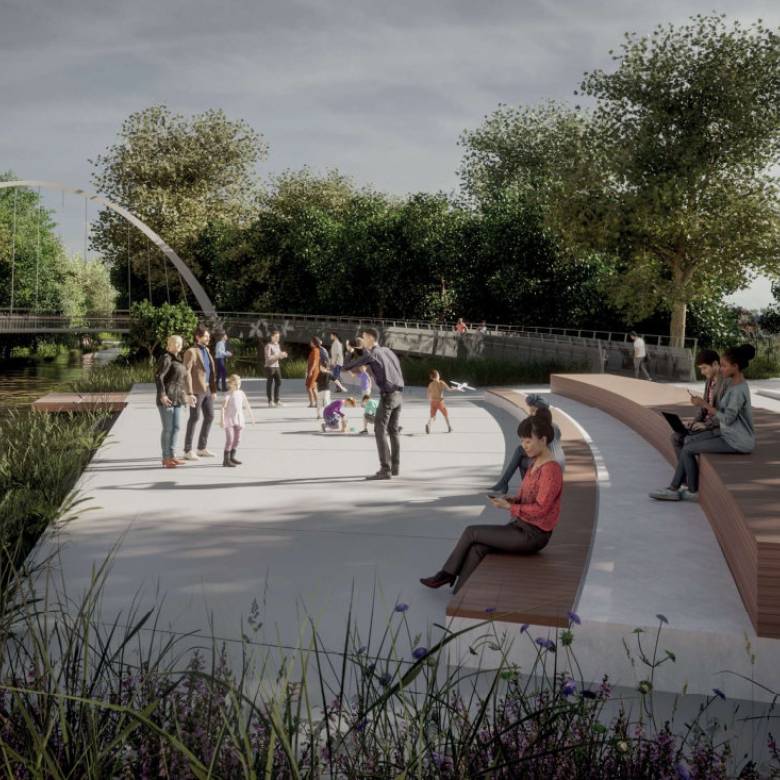 Bridge comes down as town gets two new ones