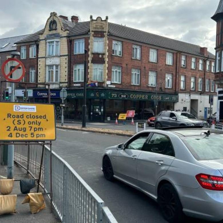 Southbound closure for Tamworth Road traffic