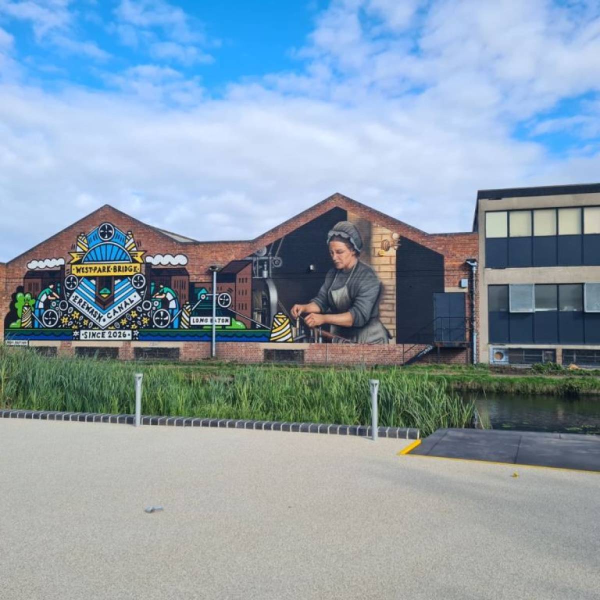  Artists race to complete mural for bridge opening 